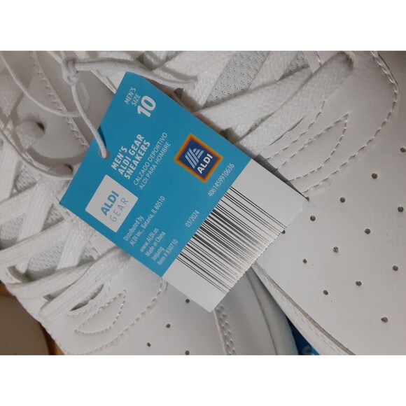 Aldi | Shoes | Aldi Gear 224 Spring Mens White Sneakers Shoe Size 0 ...